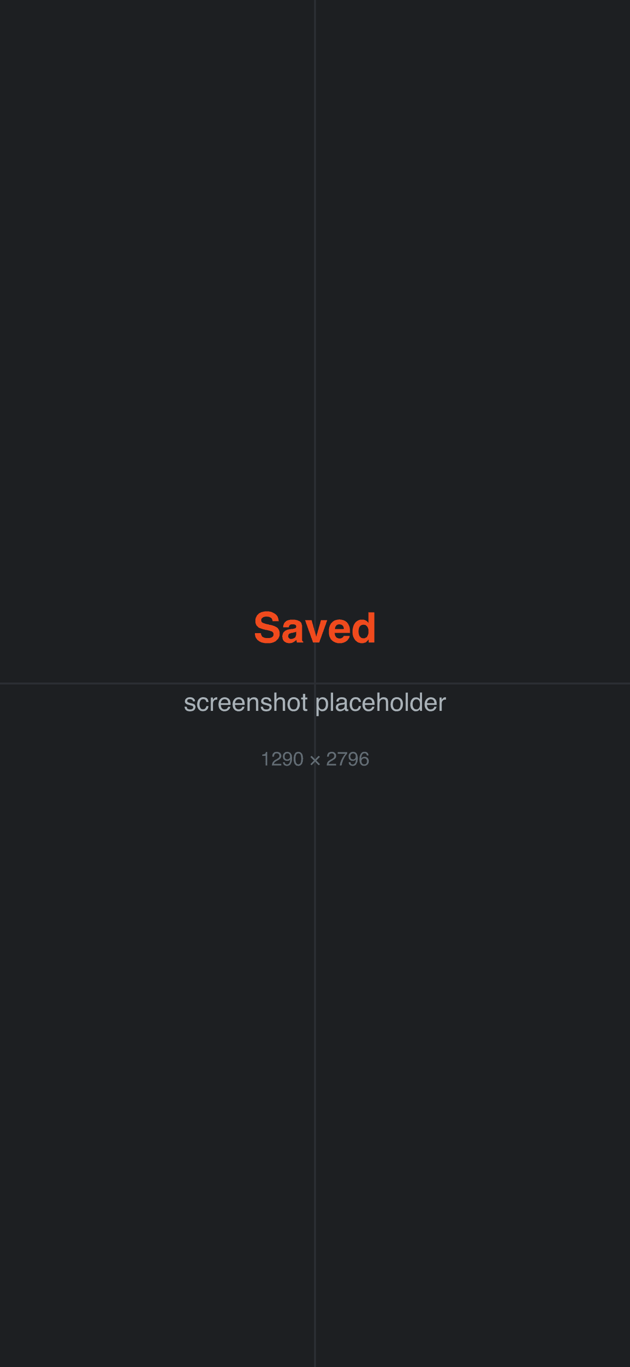 The Saved tab, showing matches you follow